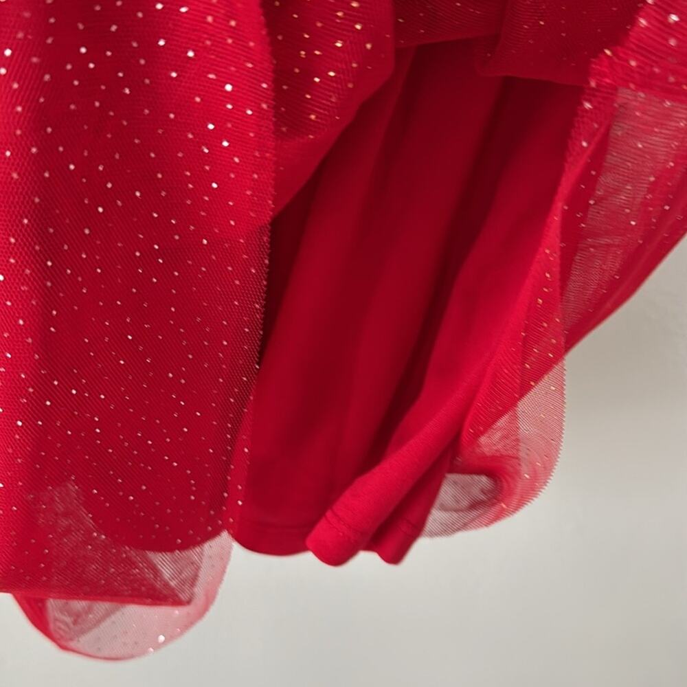 Disney Minnie Mouse Red Christmas Dress Girl Sz 8 NWT Holiday Festivities - Picture 5 of 9